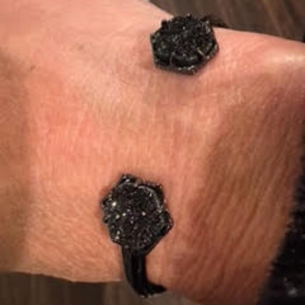 Kendra Scott Gunmetal Bracelet in Black Drusy